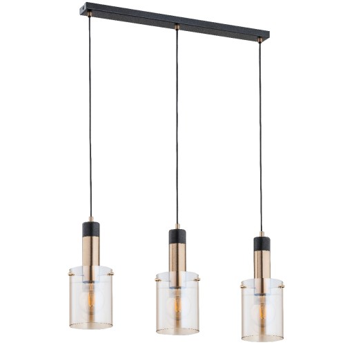 Lampa wisząca BELLA złota 3xE27 62168 Alfa