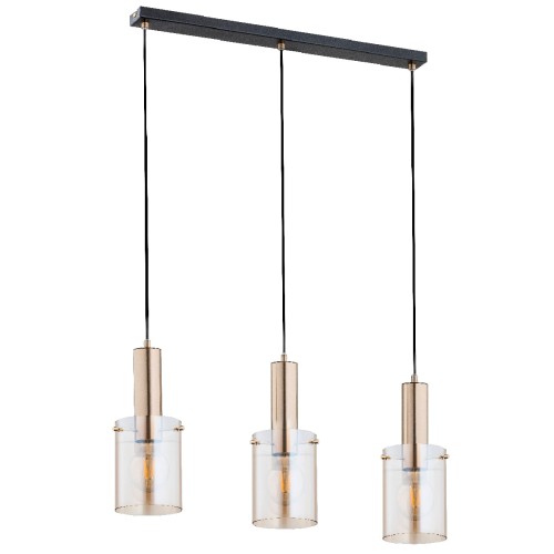 Lampa wisząca CELIA złota 3xE27 62165 Alfa