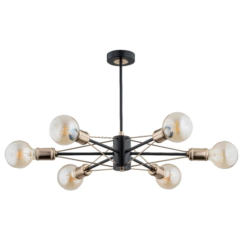 Lampa sufitowa TANDEM II czarna 6xE27 62151 Alfa