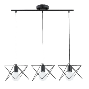 Lampa wisząca TIMLA czarna 3xE27 62149 Alfa