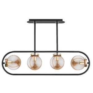 Lampa sufitowa SARAN czarna 4xE14 62148 Alfa