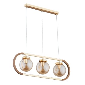 Lampa wisząca RINO drewniana 3xE14 62147 Alfa