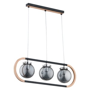Lampa wisząca RINO drewniana 3xE14 62146 Alfa