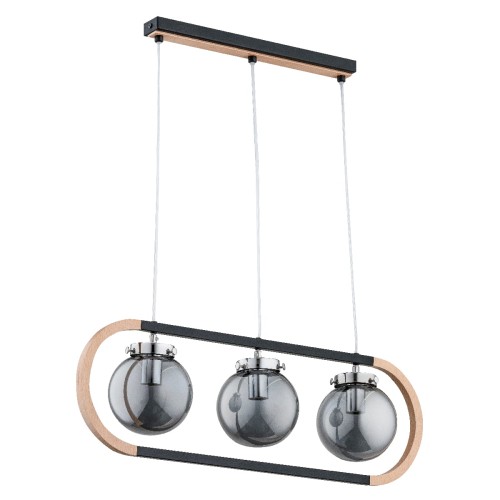 Lampa wisząca RINO drewniana 3xE14 62146 Alfa