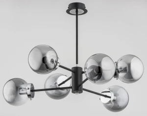 Lampa sufitowa KRAB czarna 6xE14 62117 Alfa
