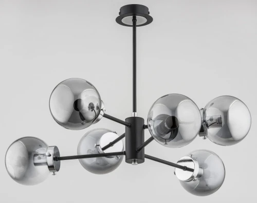 Lampa sufitowa KRAB czarna 6xE14 62117 Alfa