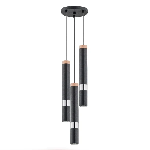 Lampa wisząca PARNA czarna 3xGU10 LED 62104 Alfa