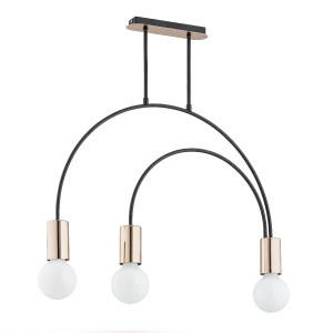 Lampa sufitowa HARRY czarna 3xE27 62099 Alfa