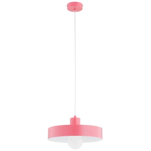 Lampa wisząca NEVERA różowa 1xE27 61449 Alfa