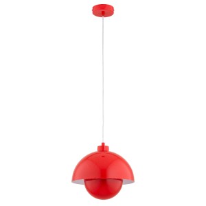 Lampa wisząca KUGER czerwona 1xE27 61438 Alfa