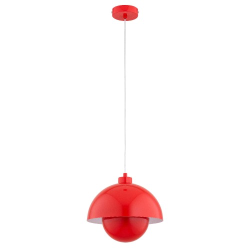Lampa wisząca KUGER czerwona 1xE27 61438 Alfa
