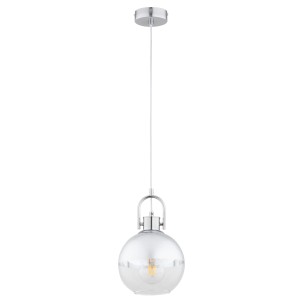 Lampa wisząca DEROL chrom 1xE27 61427 Alfa