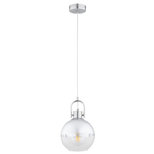 Lampa wisząca DEROL chrom 1xE27 61427 Alfa