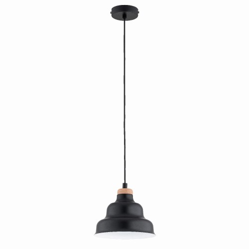 Lampa wisząca BAŁWANEK MAŁY CZARNY 1xE27 61402 Alfa