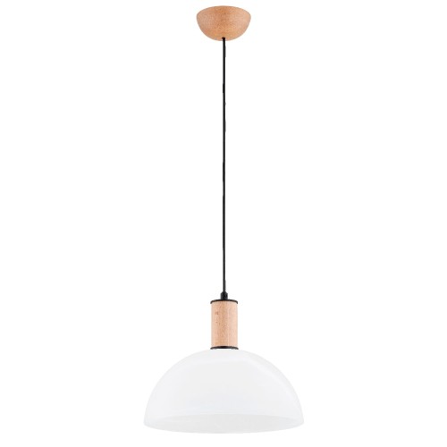 Lampa wisząca TERRIN drewniana 1xE27 61401 Alfa