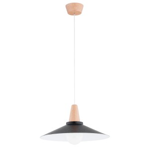 Lampa wisząca NILAN czarna 1xE27 61398 Alfa