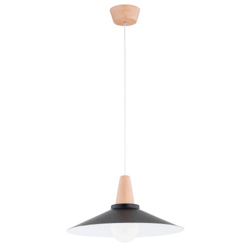 Lampa wisząca NILAN czarna 1xE27 61398 Alfa