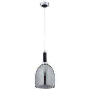 Lampa wisząca LISSY czarna/chrom 1xE27 61396 Alfa