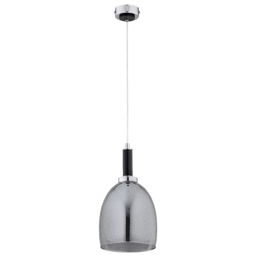 Lampa wisząca LISSY czarna/chrom 1xE27 61396 Alfa