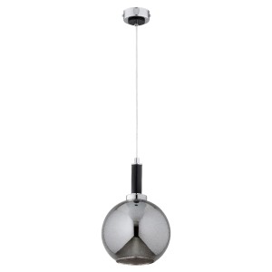 Lampa wisząca HETTY czarna/chrom 1xE27 61392 Alfa