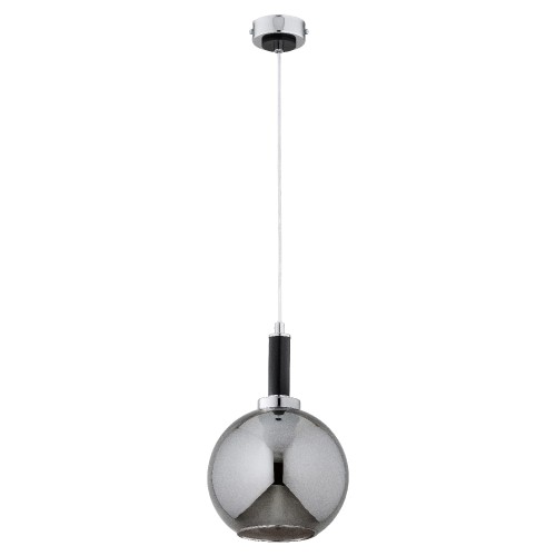 Lampa wisząca HETTY czarna/chrom 1xE27 61392 Alfa
