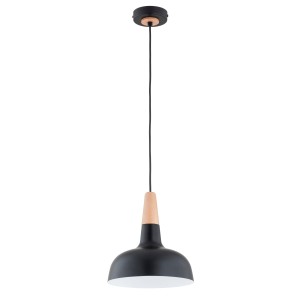 Lampa wisząca RODOS czarny/złoty 1xE27 61389 Alfa