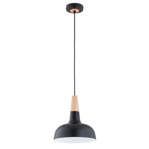 Lampa wisząca RODOS czarny/złoty 1xE27 61389 Alfa