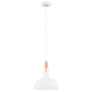 Lampa wisząca RODOS biała 1xE27 61388 Alfa