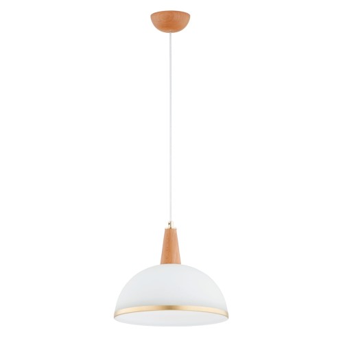 Lampa wisząca REYNO drewniana 1xE27 61386 Alfa