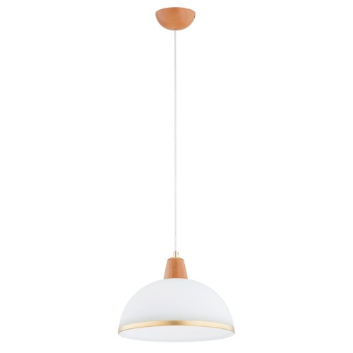Lampa wisząca REY drewniana 1xE27 61385 Alfa