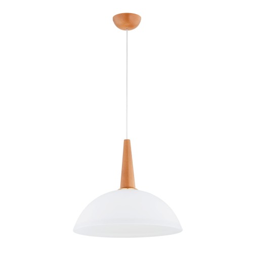 Lampa wisząca GRAS drewniana 1xE27 61384 Alfa
