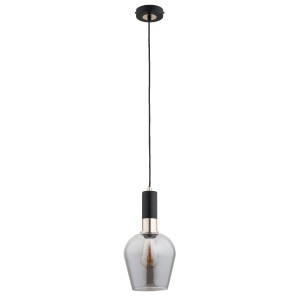 Lampa wisząca GARDA czarny/złoty 1xE27 61383 Alfa