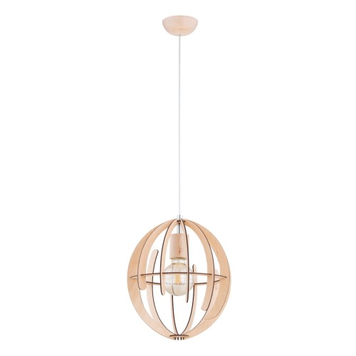 Lampa wisząca SOLARIA drewniana 1xE27 61370 Alfa