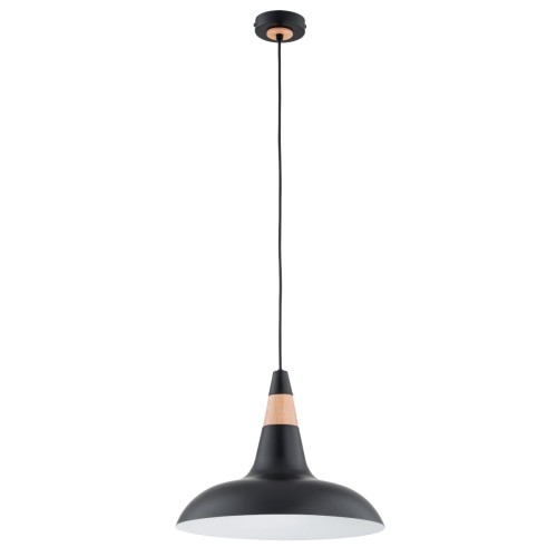 Lampa wisząca DORO czarna 1xE27 61360 Alfa