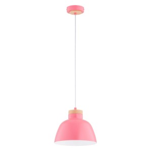 Lampa wisząca LORIEN RÓŻOWA 1xE27 61358 Alfa