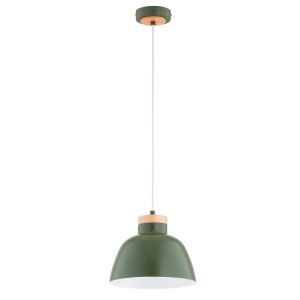 Lampa wisząca LORIEN EXE zielona 1xE27 61356 Alfa