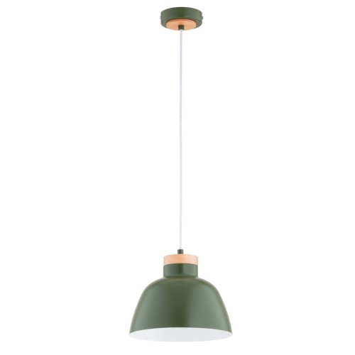 Lampa wisząca LORIEN EXE zielona 1xE27 61356 Alfa