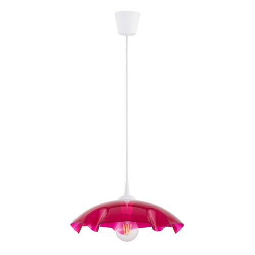 Lampa wisząca LILIA czerwona 1x E27 61350 Alfa