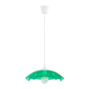 Lampa wisząca LILIA zielona 1xE27 61349 Alfa