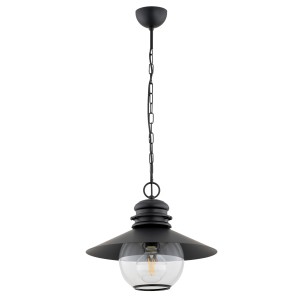 Lampa wisząca HOLLY czarna 1xE27 61341 Alfa