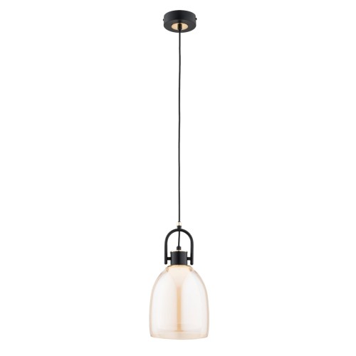 Lampa wisząca SODA czarny/złoty 1xE27 61335 Alfa