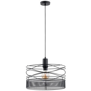 Lampa wisząca DIUK NET czarna 1xE27 61334 Alfa