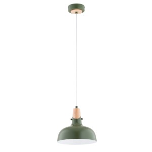 Lampa wisząca SOLO zielona 1xE27 61329 Alfa