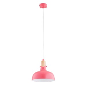 Lampa wisząca SOLO GEM różowa 1xE27 61321 Alfa