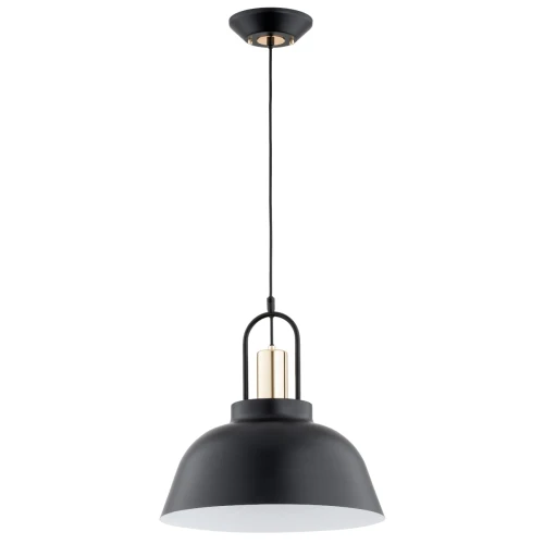 Lampa wisząca MIRAVE czarno/złota 1xE27 61319 Alfa