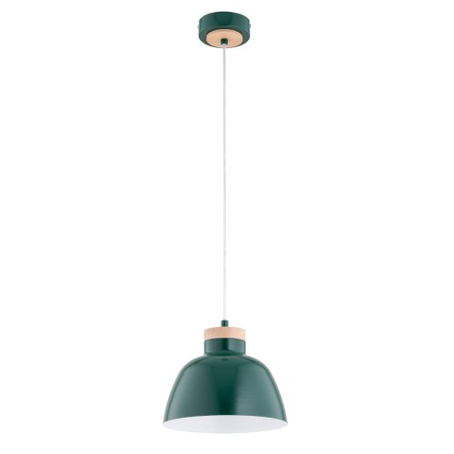 Lampa wisząca LORIEN zielona 1xE27 61318 Alfa