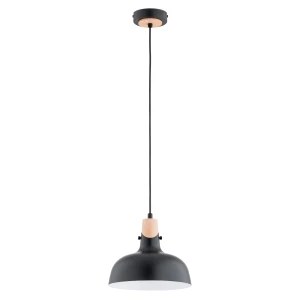 Lampa wisząca SOLO GEM czarna 1xE27 61314 Alfa