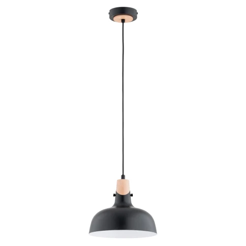 Lampa wisząca SOLO GEM czarna 1xE27 61314 Alfa