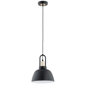 Lampa wisząca MIRAVE czarno/złota 1xE27 61310 Alfa