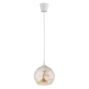 Lampa wisząca POLON biała 1xE27 61295 Alfa